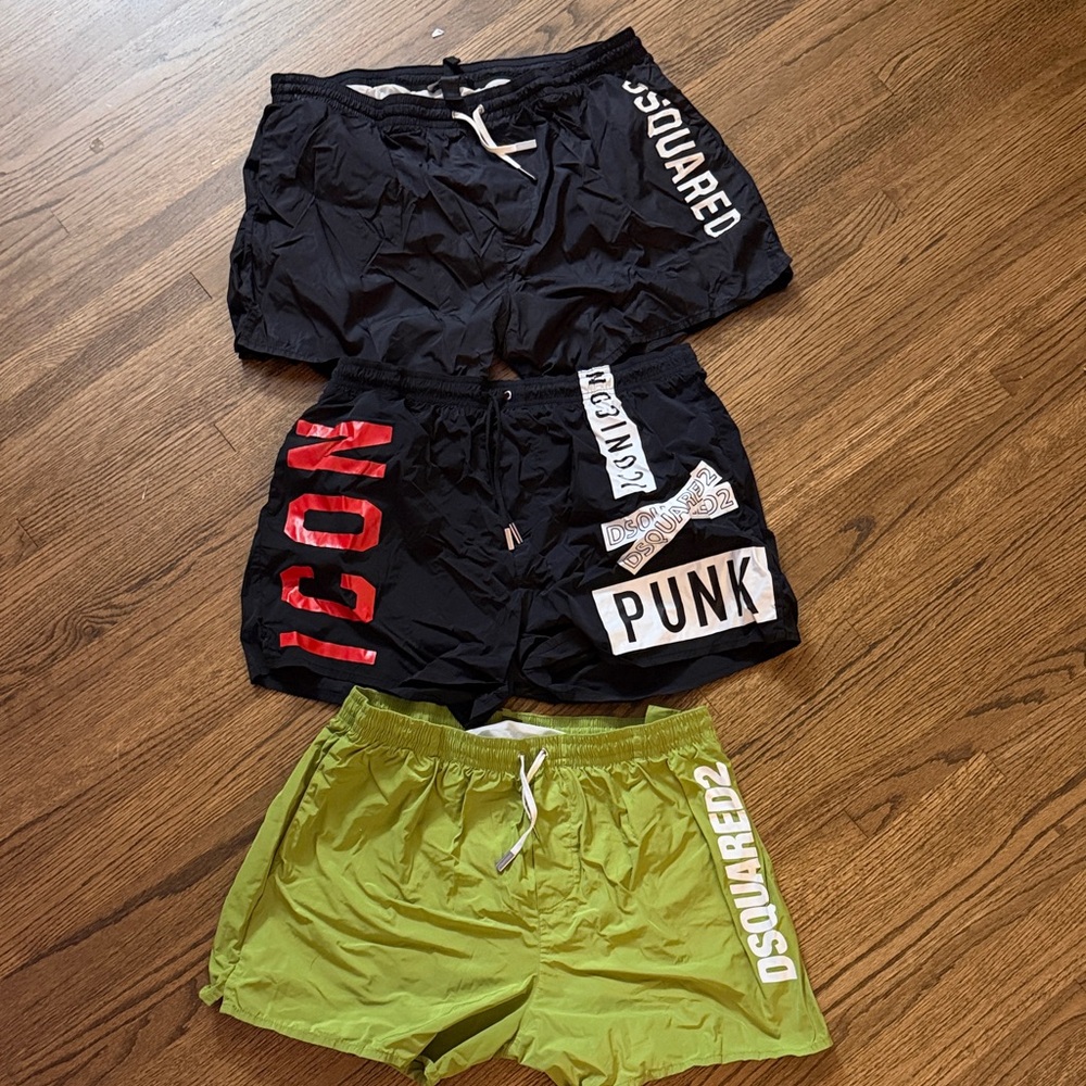 DSQUARED2 - 3 Pairs - Swim Shorts